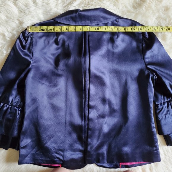 Marc Jacobs Blue Silk Jacket Size 8 NWT - Picture 16 of 16